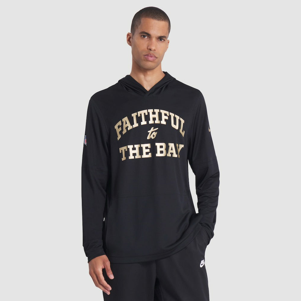2025 Rivalries Collection Sideline Dri-FIT Long Sleeve Hoodie T-Shirt - San Francisco 49ers