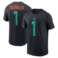 Tua Tagovailoa 2025 Rivalries Collection Player Name & Number T-Shirt - Miami Dolphins