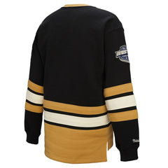 NHL Black Vegas Golden Knights Mitchell & Ness Women's Heritage Lace-Up Pullover Sweatshirt