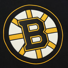 NHL Black Boston Bruins Heritage Lace-Up Pullover Sweatshirt
