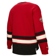 NHL Red New Jersey Devils Heritage Lace-Up Pullover Sweatshirt