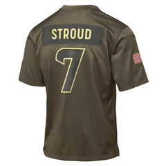 C.J. Stroud Youth 2025 Salute to Service Game Jersey - Houston Texans
