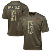 Jayden Daniels Youth 2025 Salute to Service Game Jersey - Washington Commanders