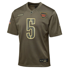 Jayden Daniels Youth 2025 Salute to Service Game Jersey - Washington Commanders