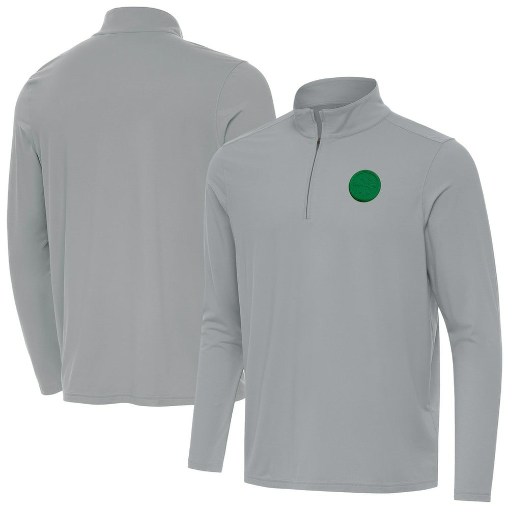 Antigua St Patrick Day Intent Quarter-Zip Pullover Top - Pittsburgh Steelers