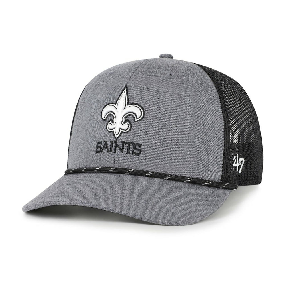 '47 Carbon Rope Trucker Adjustable Hat - New Orleans Saints
