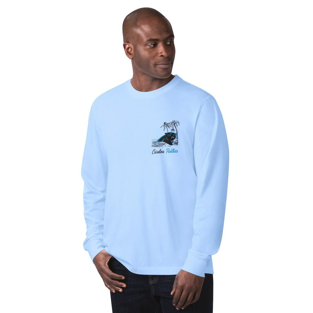 Margaritaville It's Five O'Clock Somewhere Long Sleeve T-Shirt - Carolina Panthers