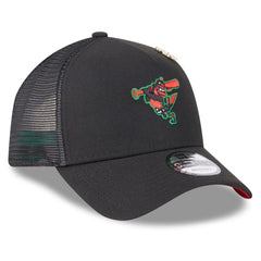 MLB Baltimore Orioles New Era 2025 Big League Chew A-Frame 9FORTY Adjustable Trucker Hat