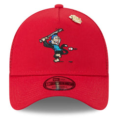 MLB Los Angeles Angels New Era 2025 Big League Chew A-Frame 9FORTY Adjustable Trucker Hat