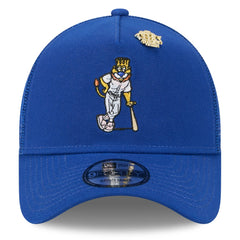MLB Kansas City Royals New Era 2025 Big League Chew A-Frame 9FORTY Adjustable Trucker Hat