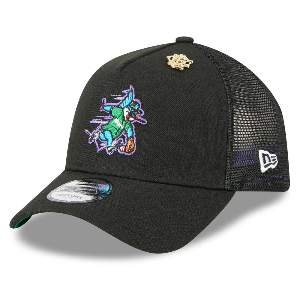 MLB Miami Marlins New Era 2025 Big League Chew A-Frame 9FORTY Adjustable Trucker Hat
