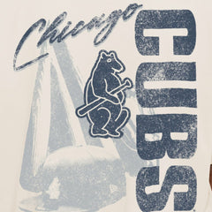 MLB Chicago Cubs New Era Cooperstown Collection Oversized Throwback Distressed T-Shirt