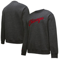 NBA Chicago Bulls Hardwood Classics Blackout Collection Snow Washed Pullover Sweatshirt