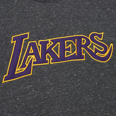 NBA Los Angeles Lakers Black Out Collection Snow Washed Vintage Logo Pullover Sweatshirt