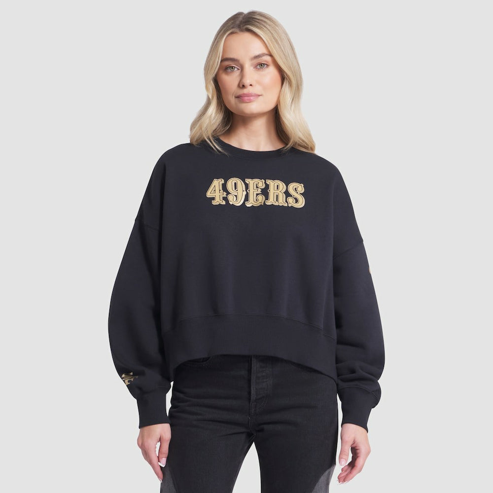 Women's 2025 Rivalries Collection Oversized Phoenix Fleece Sweatshirt - San Francisco 49ers