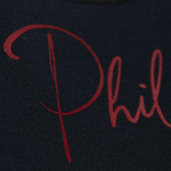 MLB Philadelphia Phillies Mitchell & Ness Women's Cooperstown Collection Blocked Fleece Pullover Sweatshirt- Burgundy/Black