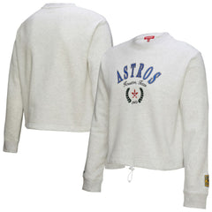 MLB Houston Astros Mitchell & Ness Women's Cropped Toggle Pullover Sweatshirt