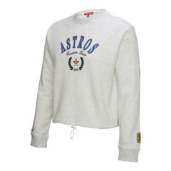 MLB Houston Astros Mitchell & Ness Women's Cropped Toggle Pullover Sweatshirt