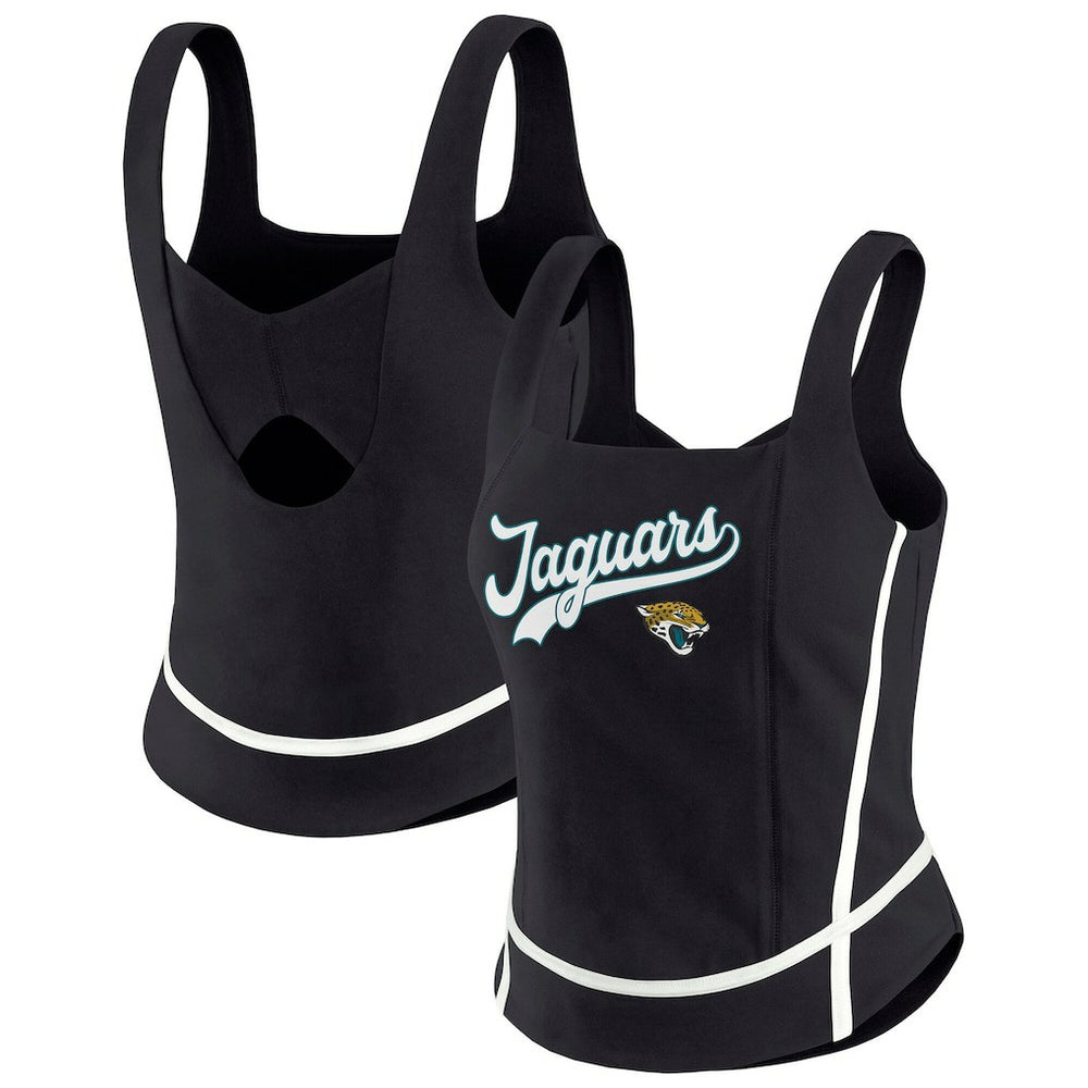 WEAR by Erin Andrews Women's Square Neck Tank Top - Jacksonville Jaguars