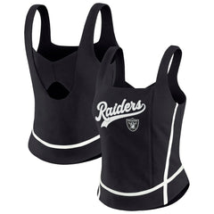 WEAR by Erin Andrews Women's Square Neck Tank Top - Las Vegas Raiders