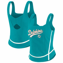 WEAR by Erin Andrews Women's Square Neck Tank Top - Miami Dolphins