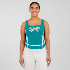 WEAR by Erin Andrews Women's Square Neck Tank Top - Miami Dolphins