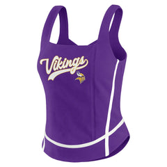 WEAR by Erin Andrews Women's Square Neck Tank Top - Minnesota Vikings