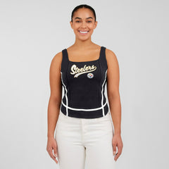WEAR by Erin Andrews Women's Square Neck Tank Top - Pittsburgh Steelers