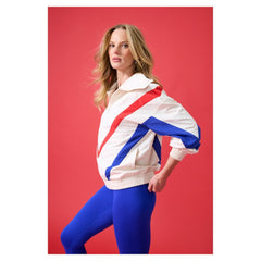 MLB Chicago Cubs Terez Women's Ripstop Chevron Quarter-Zip Pullover