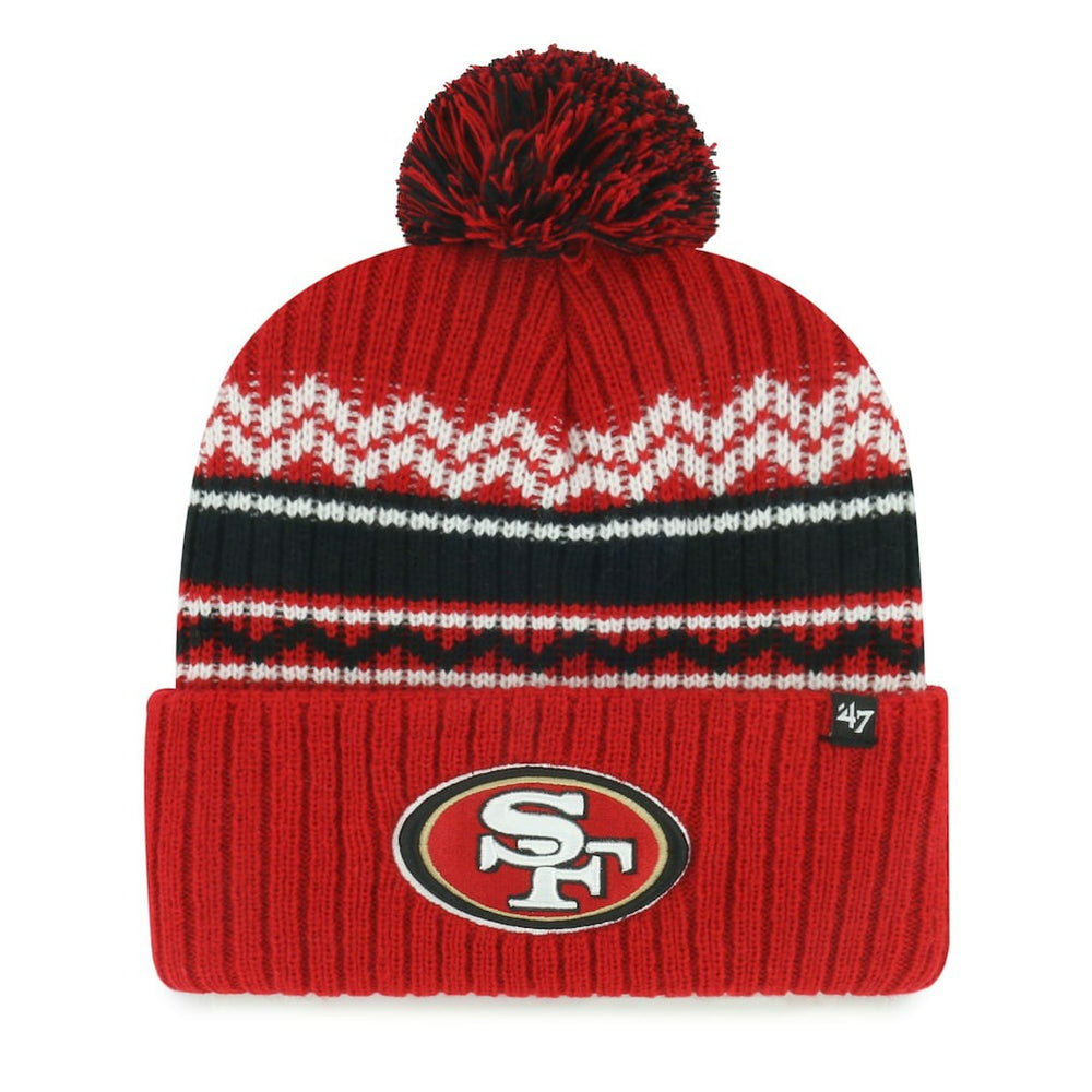 '47 Youth Polar Vortex Cuffed Knit Hat with Pom - San Francisco 49ers