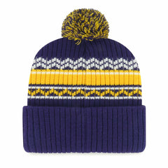 '47 Youth Polar Vortex Cuffed Knit Hat with Pom - Minnesota Vikings