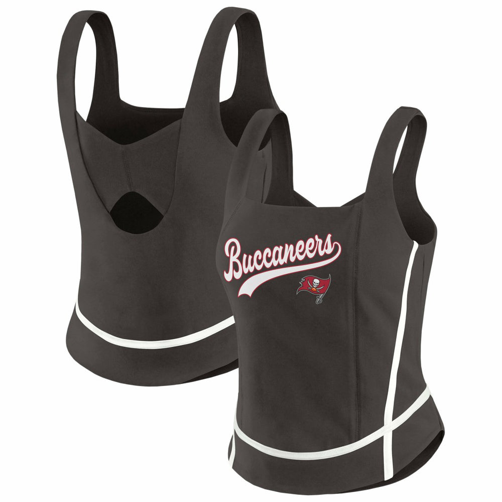 WEAR by Erin Andrews Women's Square Neck Tank Top - Tampa Bay Buccaneers