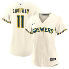 MLB Jackson Chourio Milwaukee Brewers Nike Women's Home Replica Jersey