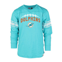 Wes & Willy Youth Football Long Sleeve T-Shirt - Miami Dolphins