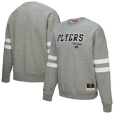 NHL Heather Gray Philadelphia Flyers Mitchell & Ness Women's Logo Lightweight Pullover Sweatshirt