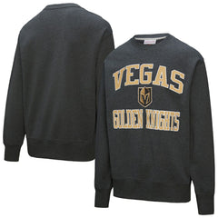 NHL Black Vegas Golden Knights Mitchell & Ness Playoff Win Fleece Pullover Sweatshirt