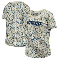 Women's Glam Game Floral Scoop Neck T-Shirt - Dallas Cowboys