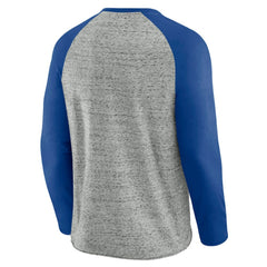 MLB Texas Rangers Darius Rucker Collection by Fanatics Raw Edge Raglan Long Sleeve Baseball T-Shirt
