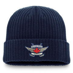 NHL Navy Winnipeg Jets Fanatics Component Cuffed Knit Hat