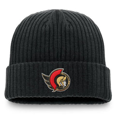 NHL Black Ottawa Senators Fanatics Component Cuffed Knit Hat
