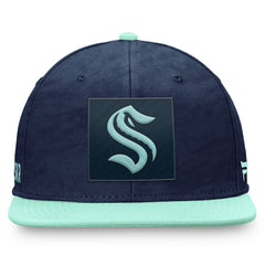NHL Deep Sea Blue/Light Blue Seattle Kraken Fanatics Authentic Pro Rink Snapback Hat
