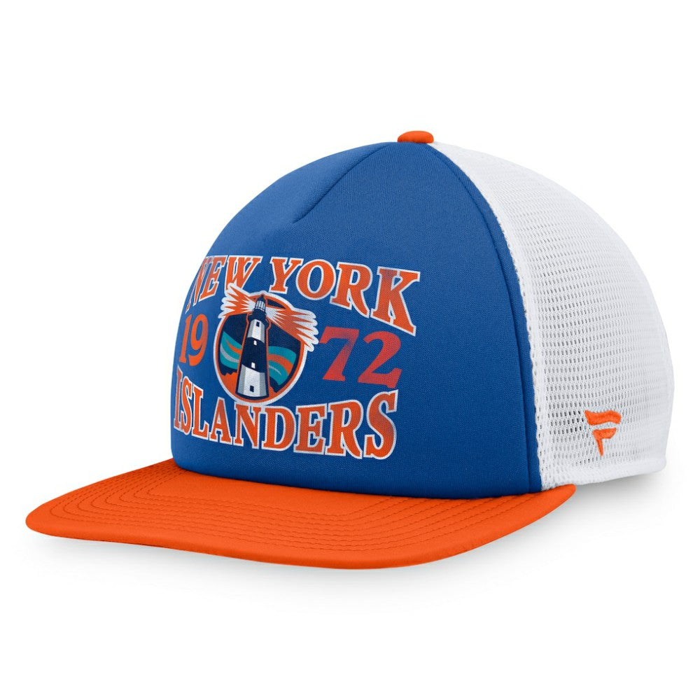 NHL Royal New York Islanders Fanatics Heritage Foam Front Adjustable Trucker Hat