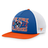 NHL Royal New York Islanders Fanatics Heritage Foam Front Adjustable Trucker Hat