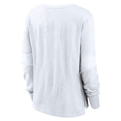 NHL This item will ship within 8 business days. Seattle Kraken Fanatics Women's White Out Lace-Up Fashion Long Sleeve T-Shirt