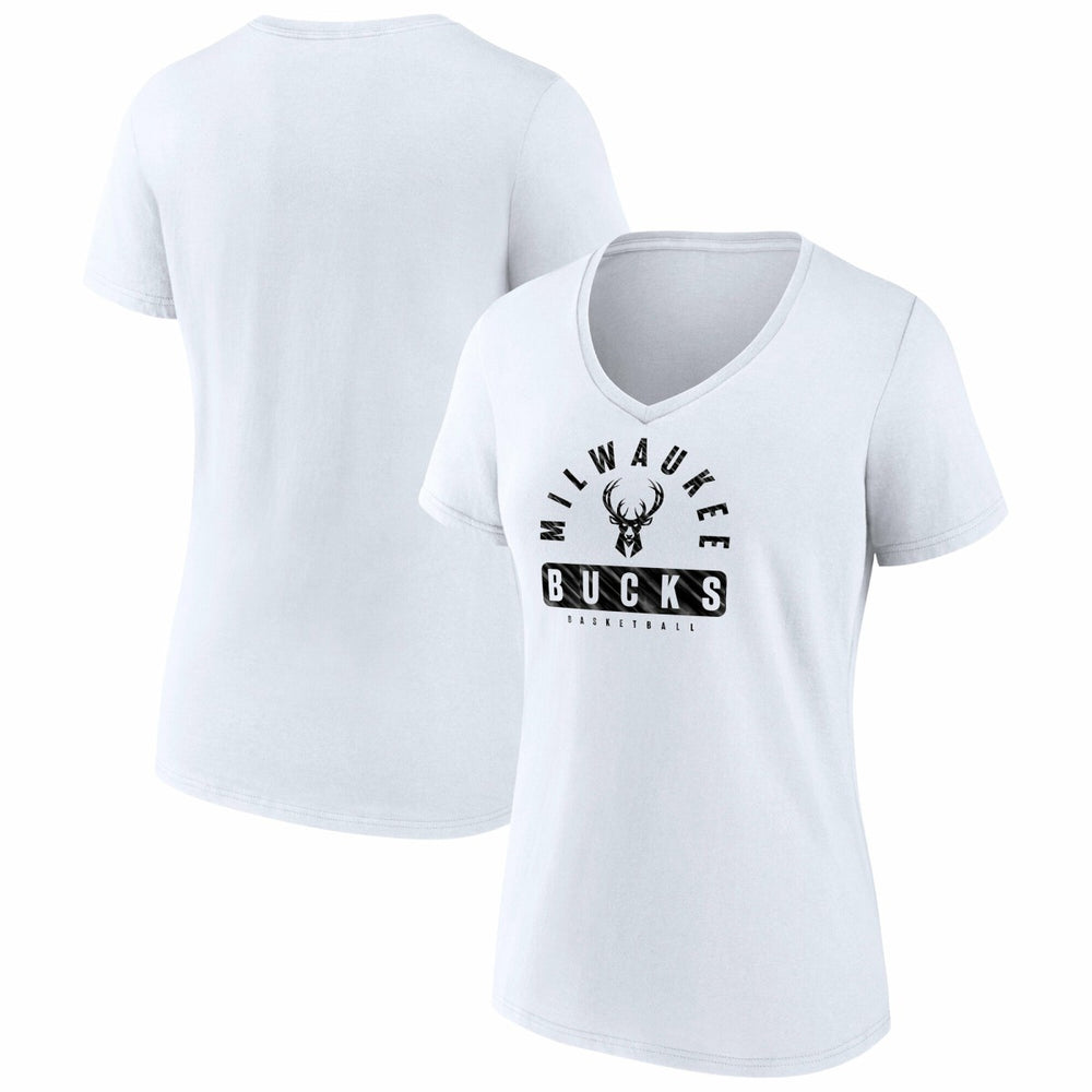 NBA Milwaukee Bucks Women's Bench Warmer V-Neck T-Shirt