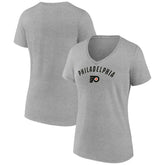 NHL Gray Philadelphia Flyers Fanatics Women's V-Neck T-Shirt