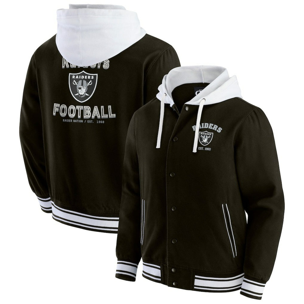 Darius Rucker Collection Full-Snap Hoodie Jacket - Las Vegas Raiders