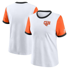 Women's Rewind Ringer Tri-Blend T-Shirt - Cincinnati Bengals