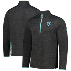 NHL Heather Charcoal Seattle Kraken Fanatics Authentic Pro Lightweight Quarter-Zip Pullover