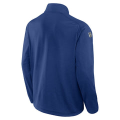 NHL Blue Vancouver Canucks Fanatics Authentic Pro Rink Quarter-Zip Top